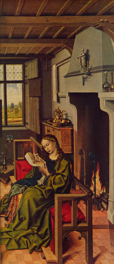 Altarpiece Kanadı Santa Barbara, 1438, c1934 by Robert Campin
