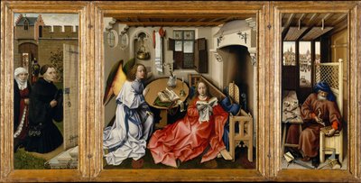 Müjde Mérode Altarpiece, yaklaşık 1428-1432 by Robert Campin