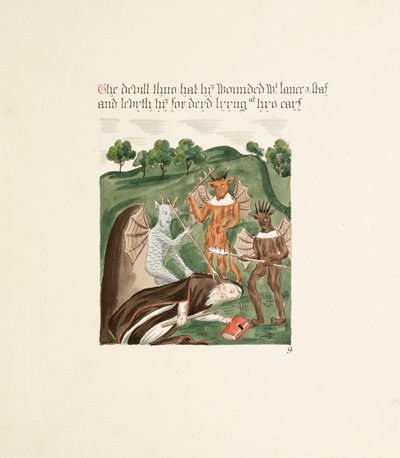 Bayan New Coll 380, f41r. Robert Carlile tarafından çizilmiş Saint Mary, Carlisle Katedral Kilisesi