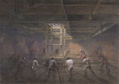 Büyük Doğu Gemisindeki Tanklardan Birinin İç Görünümü, 1865-66. by Robert Charles Dudley