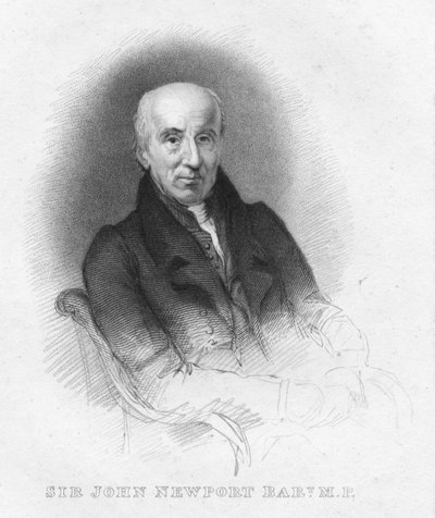 Sör John Newport Bart. M.P., 1826. by Robert Cooper