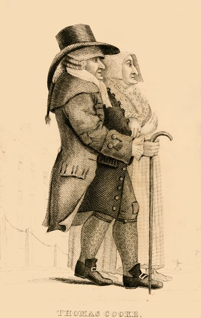 Thomas Cooke, kötü şöhretli Islington Miser, 1822. by Robert Cooper