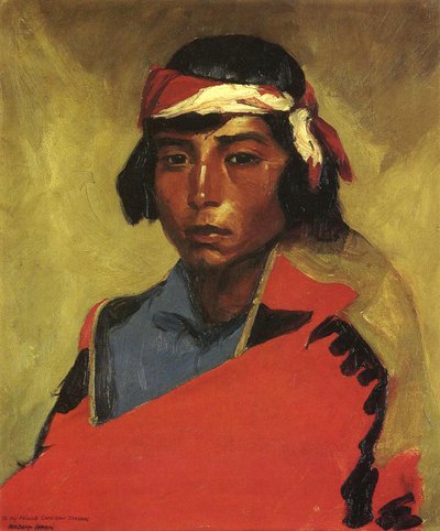 Boy from the Tesuque Pueblo, 1916  by Robert Cozad Henri