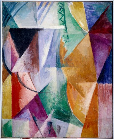 Üç pencere için bir pencere veya tasarım. Robert Delaunay