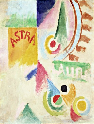 Futbol. Cardiff Takımı - Robert Delaunay (1885-1941), Kağıt üzerine yağlı boya 1916 by Robert Delaunay