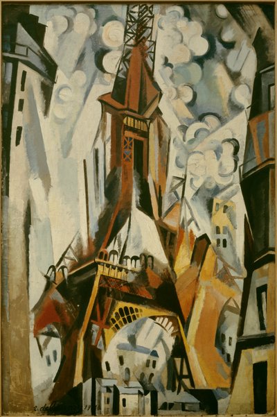 Robert Delaunay (1885-1941) 1910 tarafından Eyfel Kulesi Tablosu. by Robert Delaunay