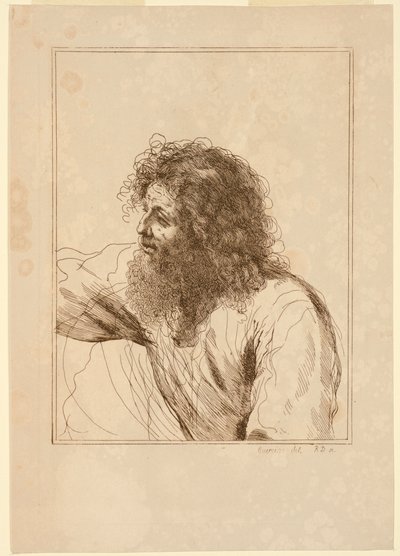 Yaşlı Bir Adamın Başı by Robert Dighton