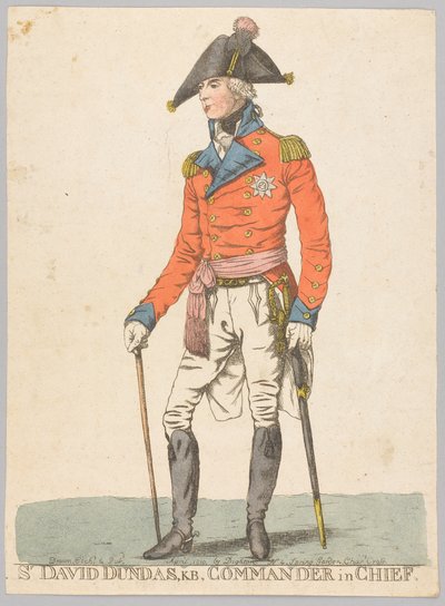 Sir David Dundas, KB, Başkomutan by Robert Dighton
