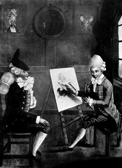 Makarna Ressamı veya Billy Dimple resmi için oturuyor, 1770 by Robert Dighton