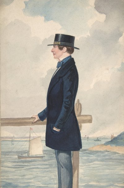 Bir Yatçı, 1806-65. by Robert Dighton the Younger