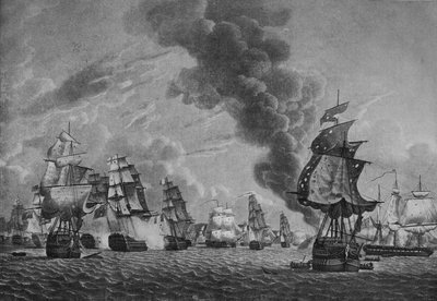 LOrient kapalı Bridport, c1796 by Robert Dodd