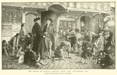 Pazar Okullarının Kökeni, Hare Lane, Gloucester, 1780 by Robert Dowling
