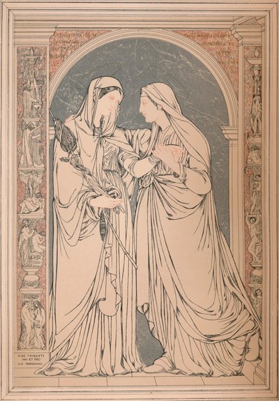 Bir Mermer Mozaik Resmi, Baron H. De Triqueti, Paris, 1893. by Robert Dudley