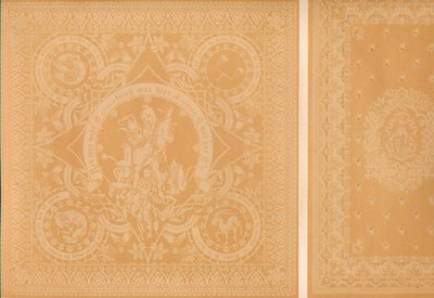 Damask Linen, Bay C. Faber, Stuttgart ve Messrs. Burre Bros. Dumferline, 1863 by Robert Dudley