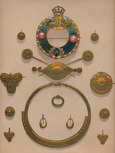 Altın Süsler ve Broş, 1863. by Robert Dudley