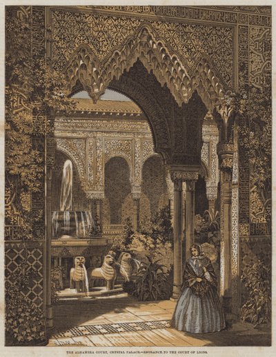 Alhambra Mahkemesi, Kristal Saray, Aslanlar Avlusu Girişi by Robert Dudley