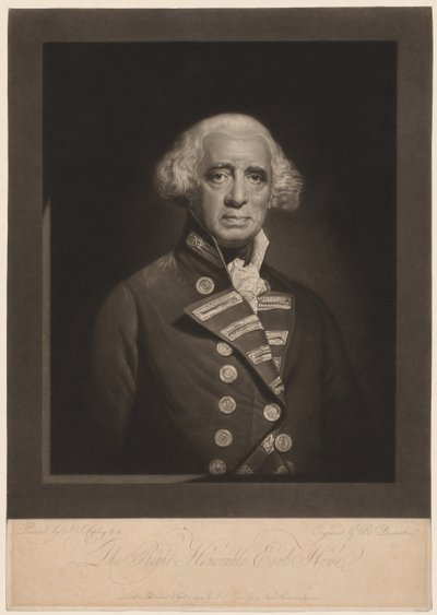 Richard, Earl Howe, 1794. by Robert Dunkarton
