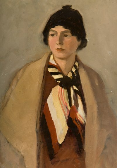 Sanatçının Karısının Portresi (gemide yağlı boya) by Robert Ernest McEune
