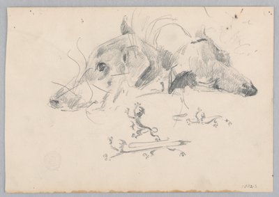 köpek ve aslan by Robert Frederick Blum