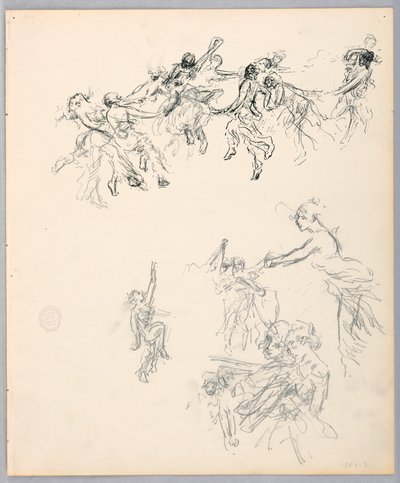 Çizim, Dans Eden Figürler, 1882-83 by Robert Frederick Blum