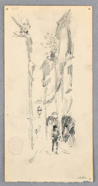 Çizim, Sokak Sahnesi, Venedik, 1882 by Robert Frederick Blum