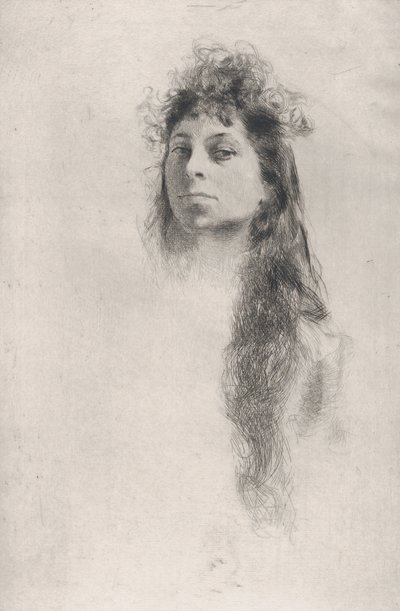 Uzun Saçlı Kızın Başı,.a.n.d., n.d.. by Robert Frederick Blum