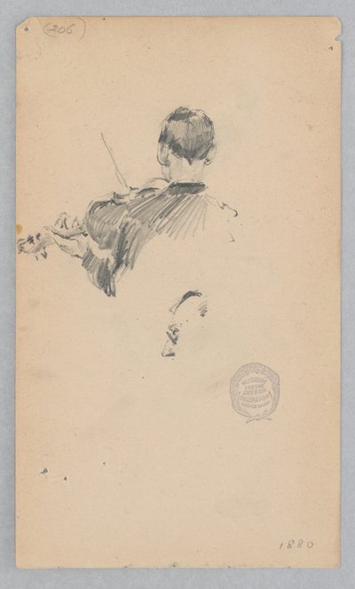 Keman çalan müzisyen by Robert Frederick Blum