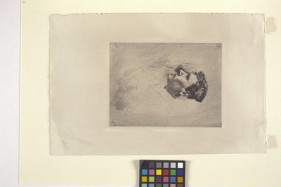 Bir Adamın Profil Portresi (gravür) by Robert Frederick Blum