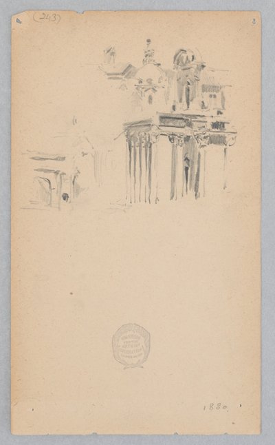 San Lorenzo, Miranda, Roma, İtalya by Robert Frederick Blum
