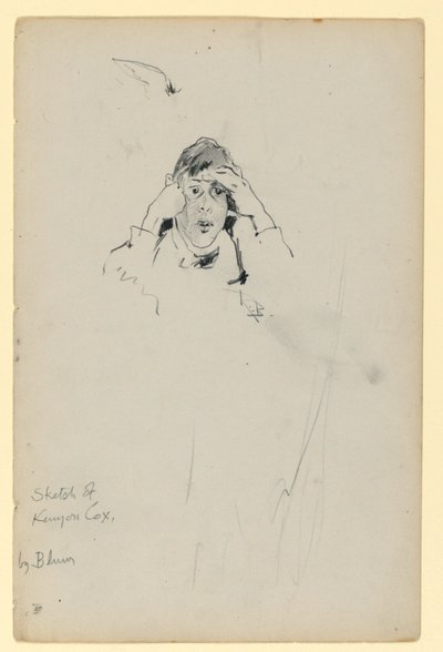 Kenyon Cox'un taslağı by Robert Frederick Blum