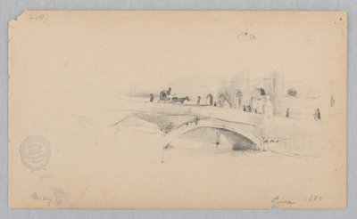 Pisa, İtalya'nın görünümü by Robert Frederick Blum