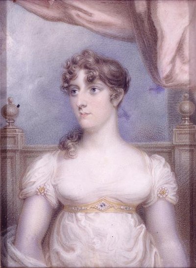 Bayan Robert Fulton, c.1810-15 (fildişi üzerine suluboya) by Robert Fulton