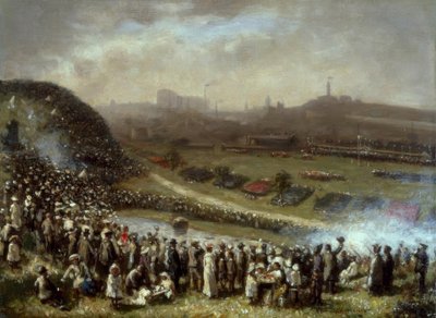 R.G.Hutchison, Yarışlarda, Glasgow / Gemälde by Robert Gemmell Hutchison