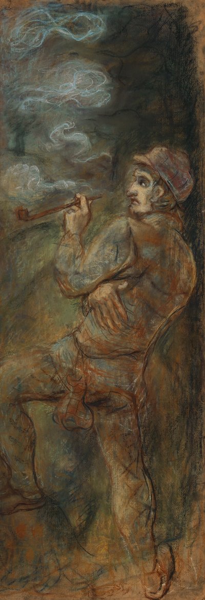 Sigara içen, 1917. by Robert Genin