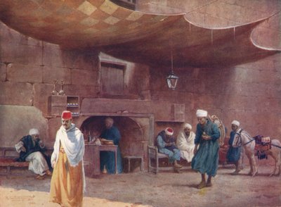 Bir Arap Kafe, Kahire, c1880, 1904 by Robert George Talbot Kelly