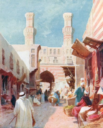 Bab-Zeveyla (renkli taş baskı) by Robert George Talbot Kelly