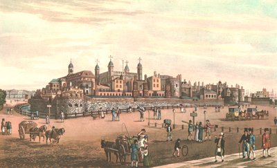 Londra Kulesi, c1821. by Robert Havell
