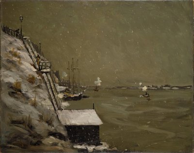 Doğu Nehri Dolgusu, Kış, 1900. by Robert Henri