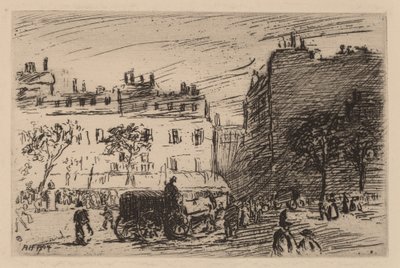 Paris Sokak Sahnesi by Robert Henri