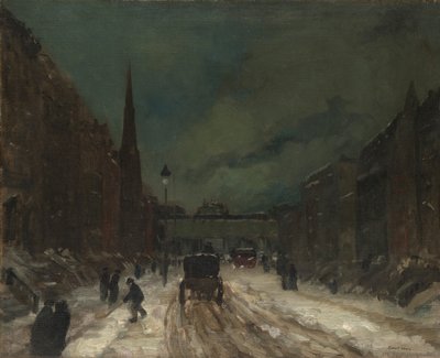 Karlı Sokak Manzarası (57th Street, NYC.) by Robert Henri