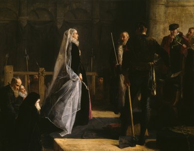 İskoç Kraliçesi Mary'nin (1542-87) İdamı by Robert Herdman