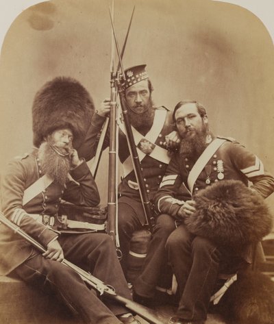 Reynolds, Temple ve Judd, İskoç Piyade Muhafızları by Robert Howlett