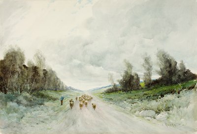 Bir Northumberland Yolu (kağıt üzerinde wc) by Robert J. Hewitt