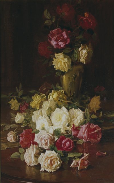 İsimsiz (Güller), c.1905-1915 (tuval üzerine yağlı boya) by Robert Jenkins Onderdonk