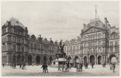 Borsa, Liverpool (gravür) by Robert Kent (after) Thomas