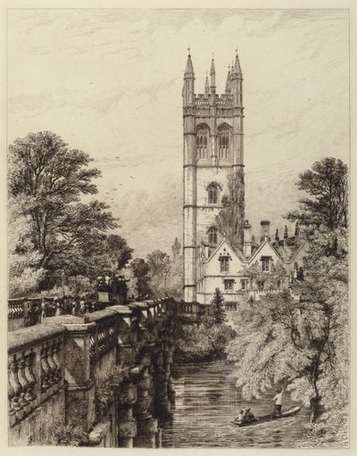 Magdalen Kulesi ve Köprüsü by Robert Kent after Thomas
