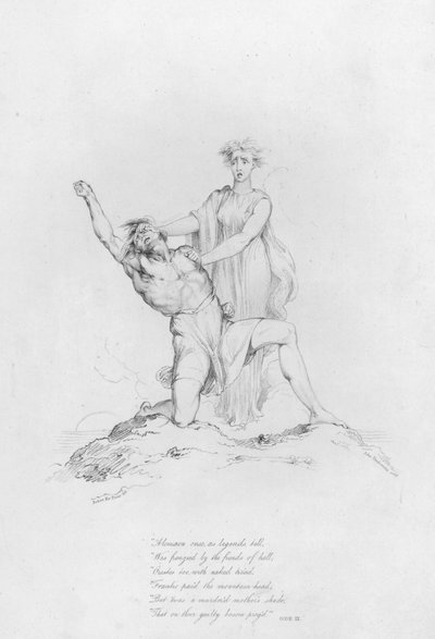 Anacreon, Ode IX (gravür) by Robert Kerr (after) Porter