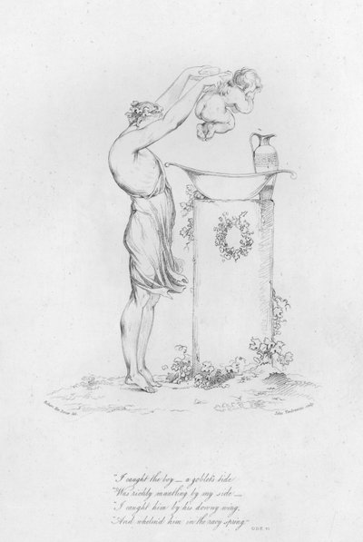 Anacreon, Ode VI (gravür) by Robert Kerr (after) Porter