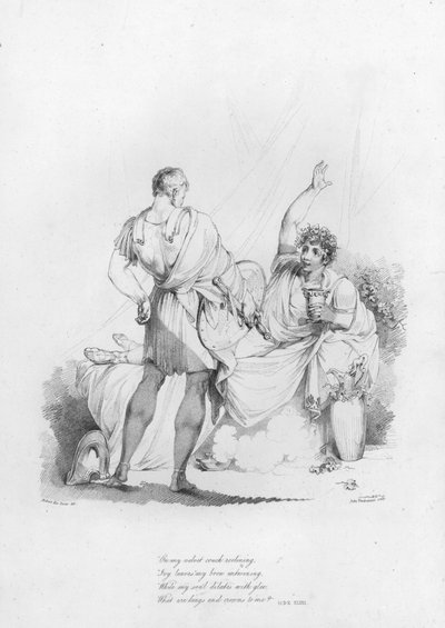 Anacreon, Ode XLVIII (gravür) by Robert Kerr (after) Porter