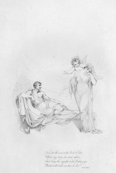 Anacreon, Ode XXXII (gravür) by Robert Kerr (after) Porter